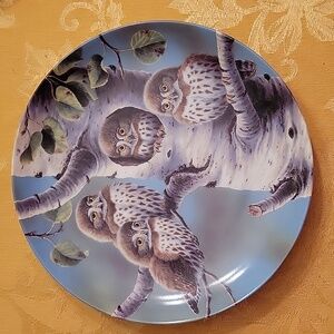 Bradford Exchange The Tree House Northern Pygmy Owls Collector plate